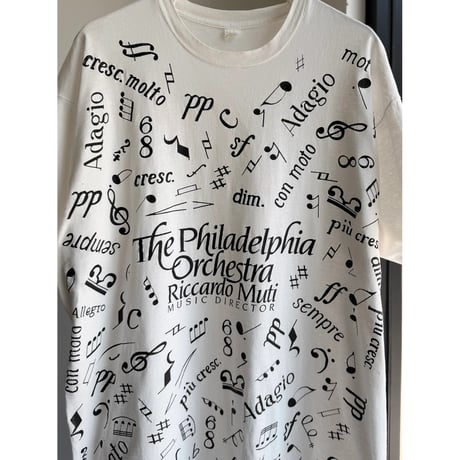 1980's "The Philadelphia Orchestra" MUSIC NOTES Printed Tee