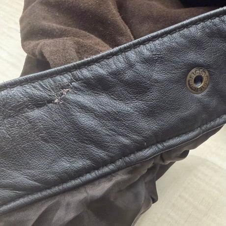 2000's Brown Suede Leather Raglan Sleeve Drizzler Jacket