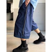 2000's "NIKE" Double-zipper design wide silhouette cropped pants