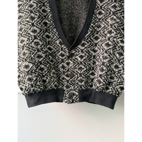 1980's USA MADE Wide & Short silhouette knit cardigan