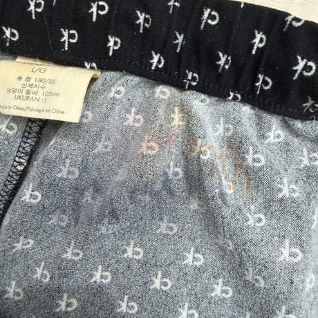 2000's "Calvin Klein Sleepwear" Logo printed 2pocket relaxing pants