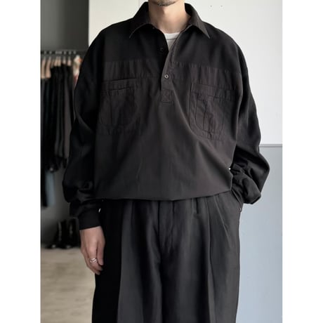1990's Switching fabric design 4pocket pullover shirt