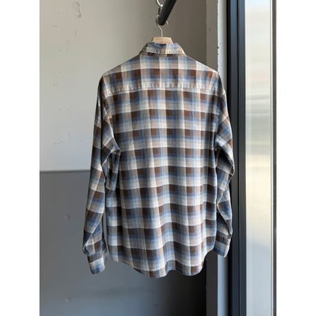 1980's "SUNDANCE" Cotton flannel Plaid patterned shirt