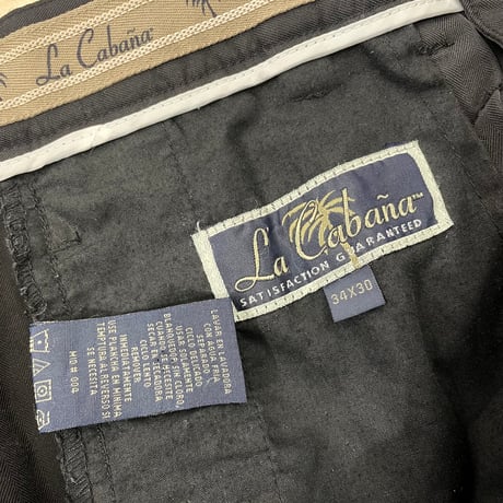 2000's Rayon blend 2tuck slacks pants