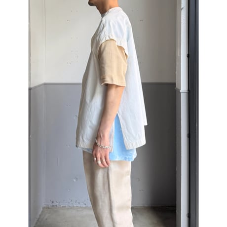 1980's-1990's Switching design wide & short silhouette short sleeve shirt