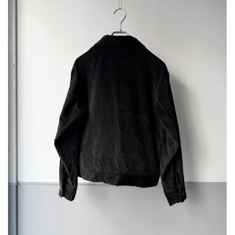 (Dead Stock) 1990's-2000's Cotton velvet short length zip-up jacket