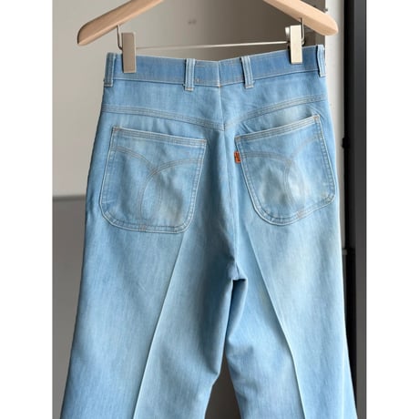 〜1980's "Levi's ACTION SLACKS" Faded color semi-flare pants