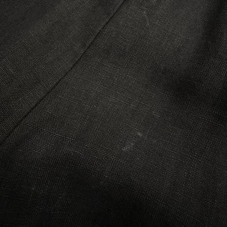 2000's "bryn WALKER" Black linen fabric wide silhouette relaxing pants