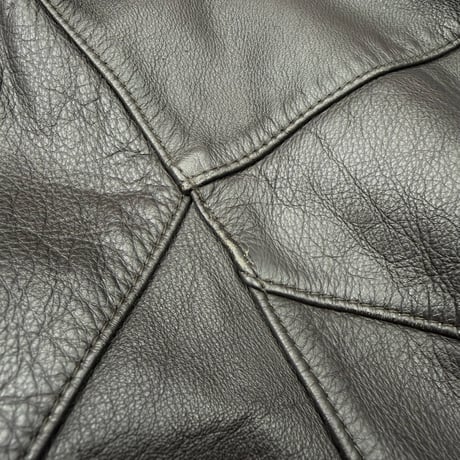 1990's-2000's Brown Color Leather Drizzler Jacket