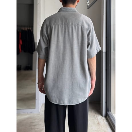 1990's "claiborne" Panama weave short sleeve shirt