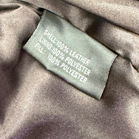 1990's-2000's Brown leather raglan sleeve drizzler jacket
