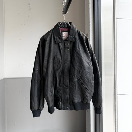 1990's Dolman sleeve leather jacket