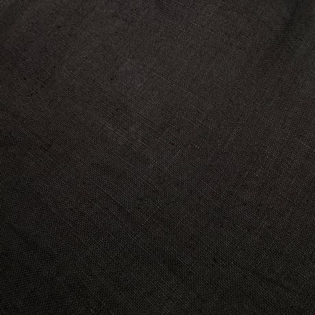2000's Black linen fabric wide silhouette slacks pants