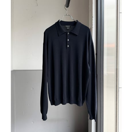 1990's "HAROLD POWELL" Silk / Cotton fabric knit pullover shirt