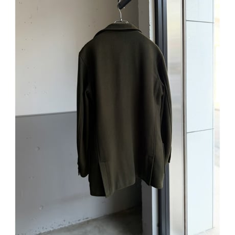 1990's "ARMANI JEANS" Wool blend four button padding jacket