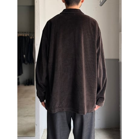 1990's "claiborne" Cotton blend velour fabric pullover shirt