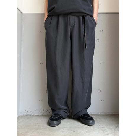 2000's Rayon blend 2tuck slacks pants
