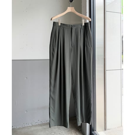 1990's "Andrew Fezza" 4tuck wide silhouette slacks pants