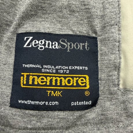 2000's "Zegna Sport" Light shell & jersey liner zip-up jacket