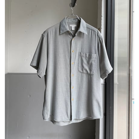1990's "claiborne" Panama weave short sleeve shirt