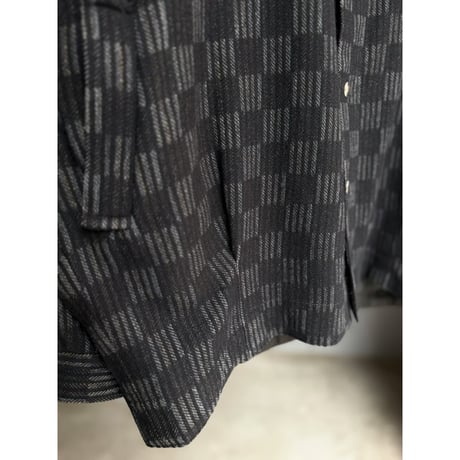 1980's-1990's Plaid pattern snap button jacket