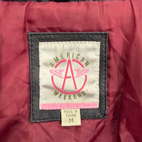 1990's Dolman sleeve leather jacket