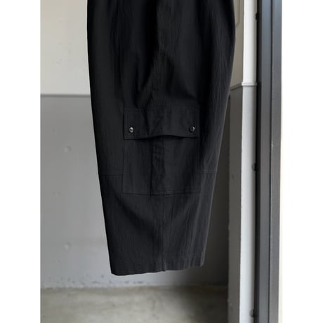 2000's Cotton fabric cropped relaxing pants with side flap pocket