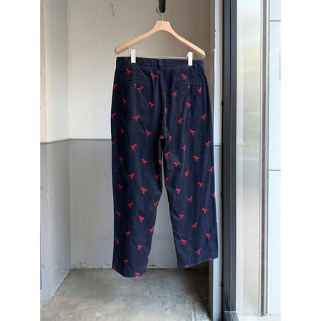 1990's "Polo by Ralph Lauren" USA MADE Lobster embroidered corduroy pants