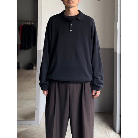 1990's "HAROLD POWELL" Silk / Cotton fabric knit pullover shirt