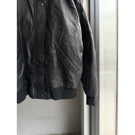1990's Dolman sleeve leather jacket
