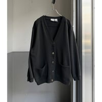 1990's Black color sweat cardigan