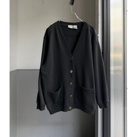 1990's Black color sweat cardigan
