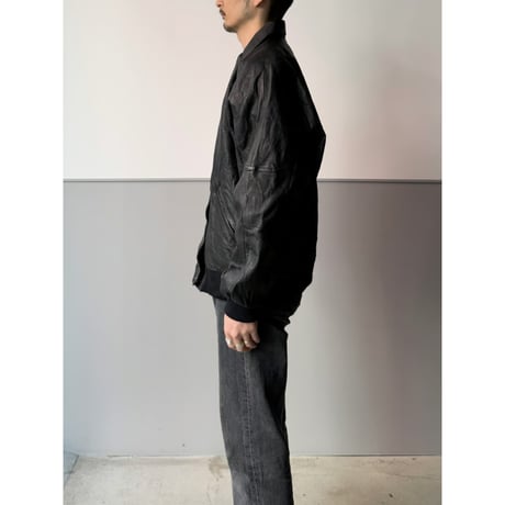 1990's Dolman sleeve leather jacket