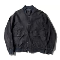 1990's Type A-1 Charcoal color nubuck leather jacket