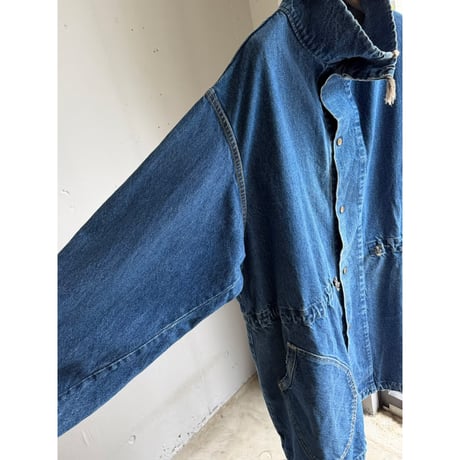 1990's Type M-65 Denim fabric fishtail coat