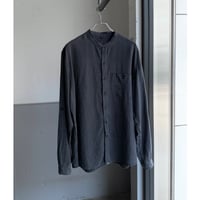 2000's〜 "HempAge" Hemp fabric band collar shirt