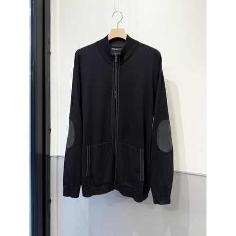 2000's〜 "claiborne" Double Zipper Cotton Knit Sweater
