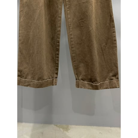 1990's-2000's "Brooks Brothers" Cotton Flannel Fabric 2tuck slacks pants