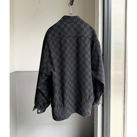 1980's-1990's Plaid pattern snap button jacket