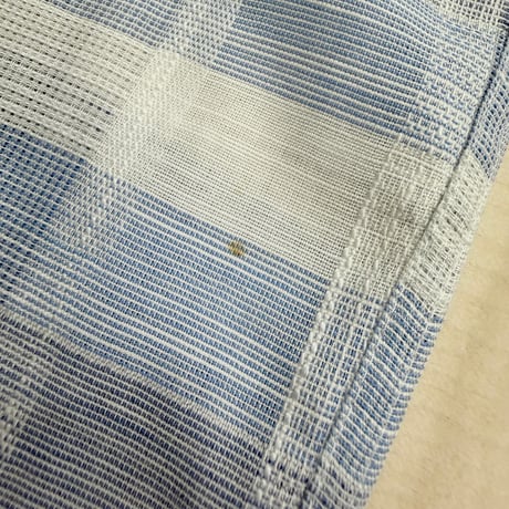 1980's sheer fabric plaid patterned short sleeve shirt