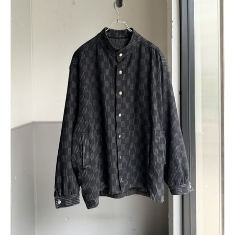1980's-1990's Plaid pattern snap button jacket