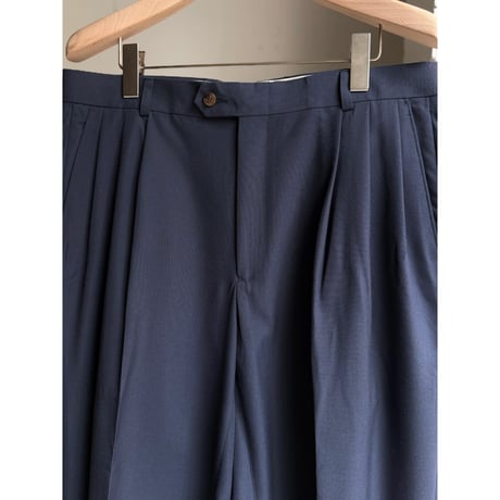 (DEAD STOCK) 1990's "pierre cardin" Viscose blend 3tuck slacks pants