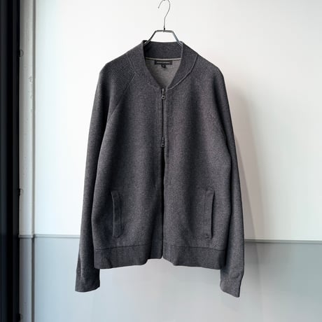 "BANANA REPUBLIC" Wool × Cotton Double-Zipper Knit Blouson