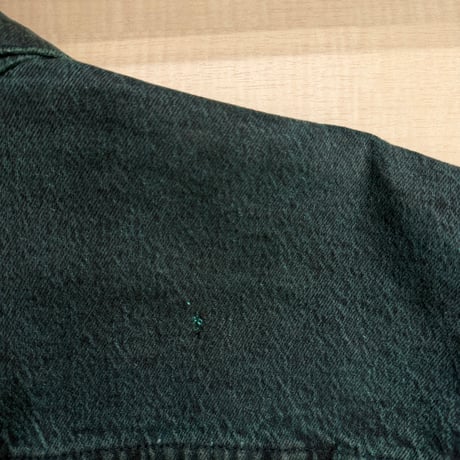 1980's "Levi's 77934" USA MADE Garment dyed green 4pocket denim jacket