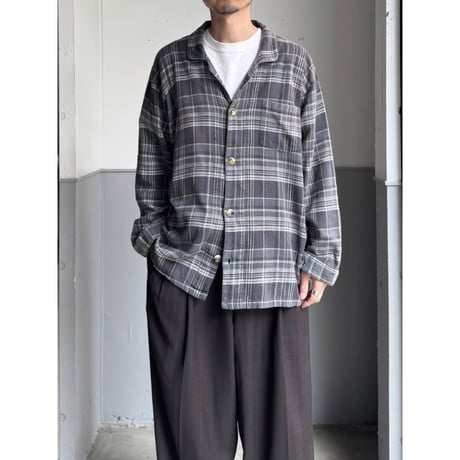 2000's "GEOFFERY BEENE" Cotton plaid pattern pajama shirt