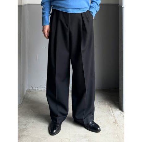 1980's-Early 1990's Extra wide silhouette 2tuck slacks pants