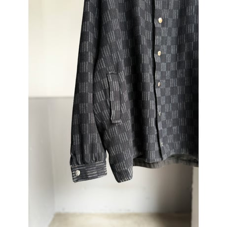 1980's-1990's Plaid pattern snap button jacket