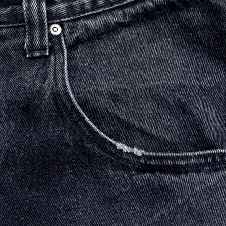 1990's-2000's USA MADE Black color wide silhouette jeans