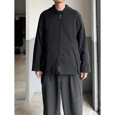 1990's Twill weave hooded jacket with unique flap pocket