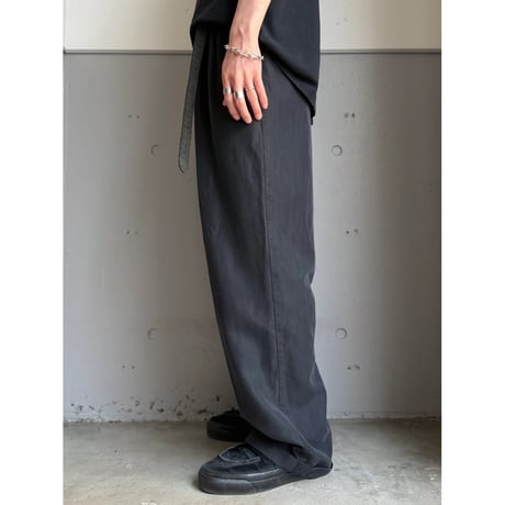 2000's Rayon blend 2tuck slacks pants